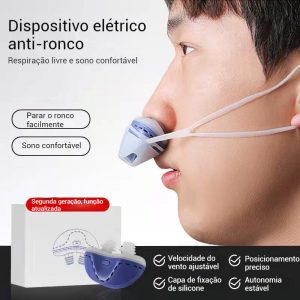 Dispositivo Antironco com Ímã Ajustável Clipe Nasal de Silicone Alívio do Ronco Sono Confortável e Silencioso
