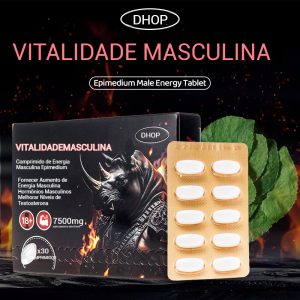 Suplemento Maximizador Masculino – Suporte para Energia, Resistência e Desempenho Máximo com Erva de Cabra Horny, Ashwagandha, Tongkat Ali e Maca