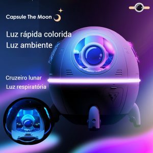 Umidificador fofo de ar luz LED névoa fria ultrassônica USB portátil para berçário carro quarto antigravidade de astronautas