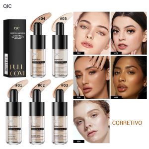 Cobertura total infundido com ácido hialurônico e vitamina E, cobre olheiras, manchas e imperfeições da pele para uso duradouro