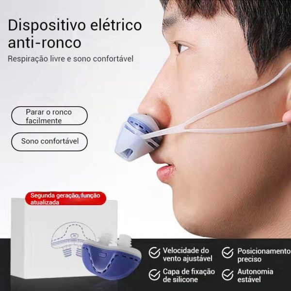 Dispositivo Antironco com Ímã Ajustável Clipe Nasal de Silicone Alívio do Ronco Sono Confortável e Silencioso