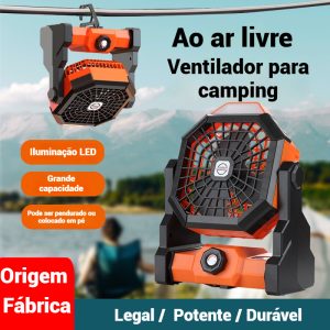 Ventilador de acampamento alimentado por bateria de 40000 mAh - resfriamento máximo de 120H
