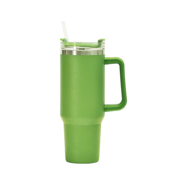 Copo Alça 1134ml Canudo 2 em 1 Tampa de Gole À Prova de Vazamentos Aço Inoxidável Isolada Mantém Frio por 34 Horas - 图片 13