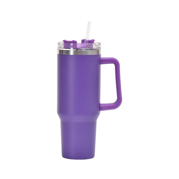 Copo Alça 1134ml Canudo 2 em 1 Tampa de Gole À Prova de Vazamentos Aço Inoxidável Isolada Mantém Frio por 34 Horas - 图片 16