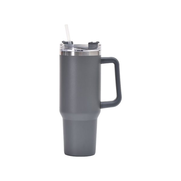 Copo Alça 1134ml Canudo 2 em 1 Tampa de Gole À Prova de Vazamentos Aço Inoxidável Isolada Mantém Frio por 34 Horas - 图片 19