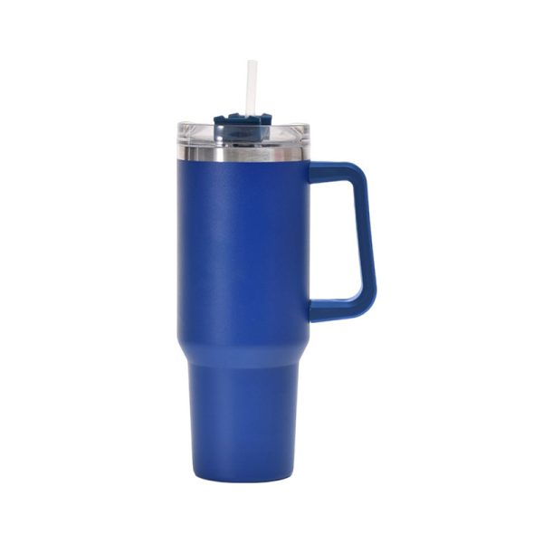 Copo Alça 1134ml Canudo 2 em 1 Tampa de Gole À Prova de Vazamentos Aço Inoxidável Isolada Mantém Frio por 34 Horas - 图片 2