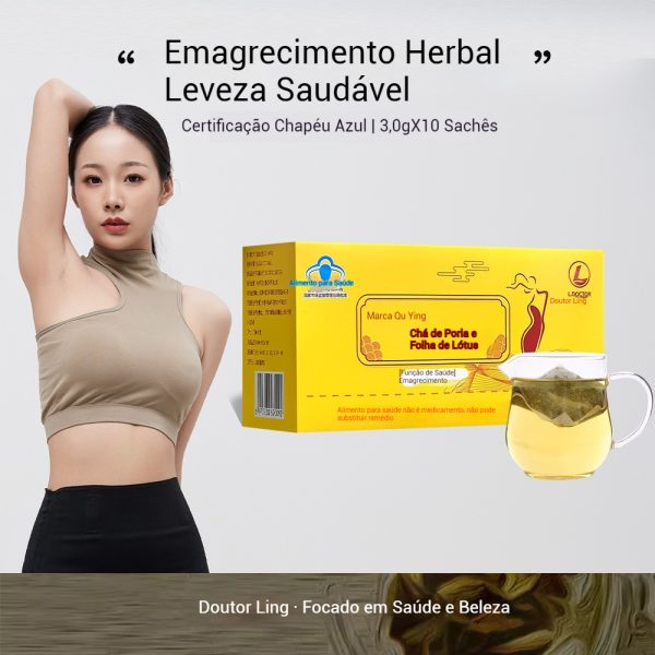 Chá Verde Mistura de Ervas Naturais Drenagem Linfática Desintoxicação Saúde do Sistema Linfático – Image 2