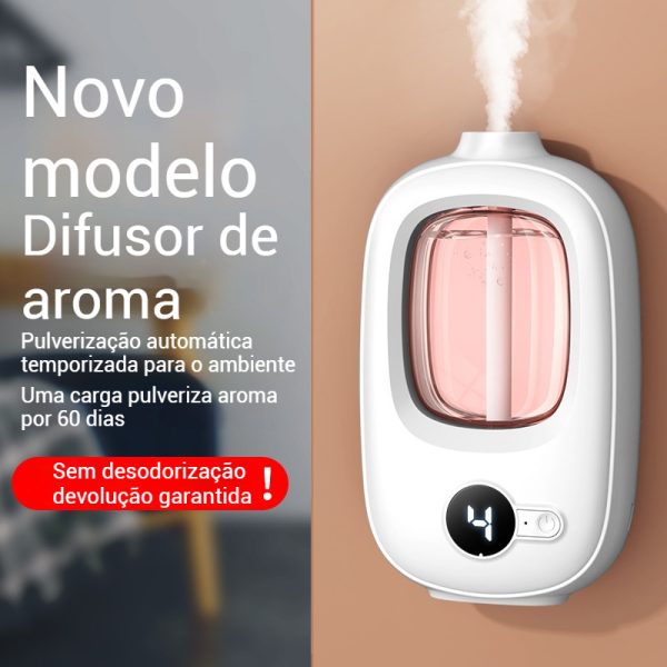 Dispensador automático spray de ambientador - uso comercial e doméstico - várias configurações de liberação de perfume/névoa - Imagen 2