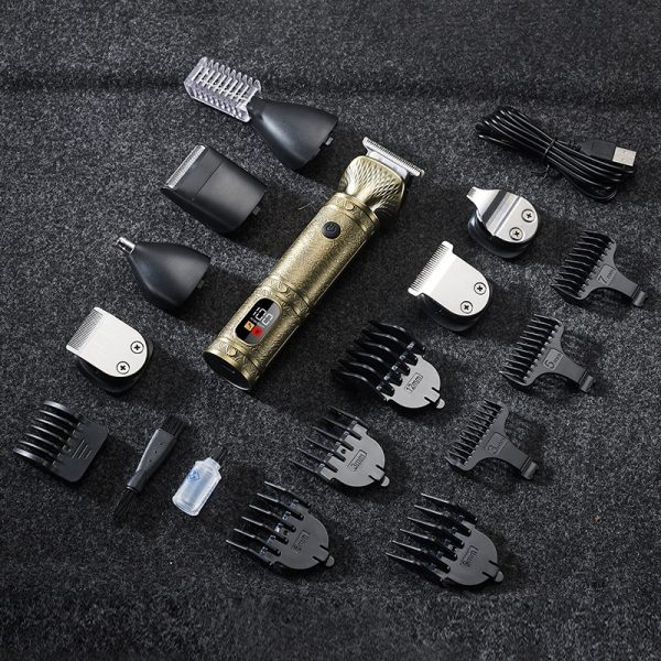 Conjunto de Aparelho de barbear e de cabelo sem fio à prova de água 7 em 1 – Image 2