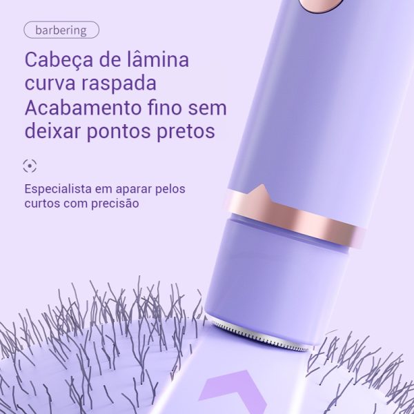 Aparador de Biquíni Feminino – Lâminas Elétricas Indolores Sem Fio Lâmina Facial Cerâmica Substituível Impermeável IPX7 - 图片 2