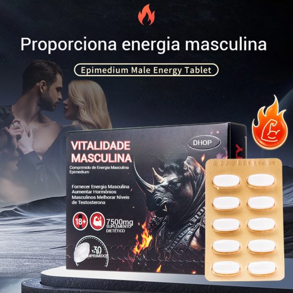 Suplemento Maximizador Masculino – Suporte para Energia, Resistência e Desempenho Máximo com Erva de Cabra Horny, Ashwagandha, Tongkat Ali e Maca - 图片 2