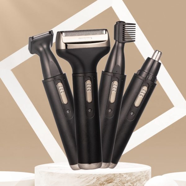 Multifuncional Aparelho de barbear e de cabelo sem fio à prova de água 4 em 1 – Image 2
