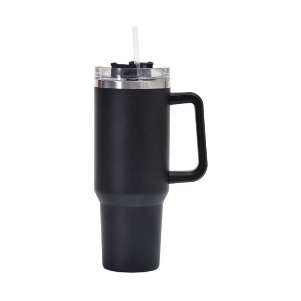 Copo Alça 1134ml Canudo 2 em 1 Tampa de Gole À Prova de Vazamentos Aço Inoxidável Isolada Mantém Frio por 34 Horas - 图片 3