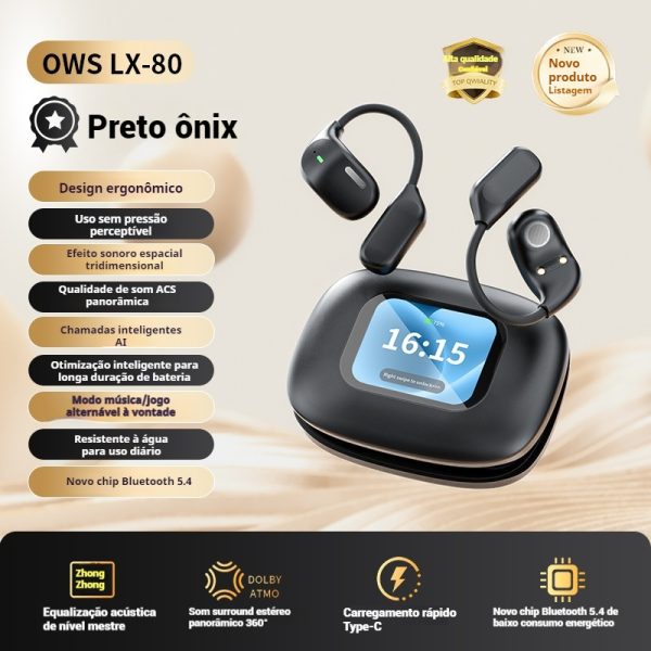 Fone de ouvido Bluetooth sem fio 400 mAh cancelamento de ruído 150 horas de conversação – Image 2