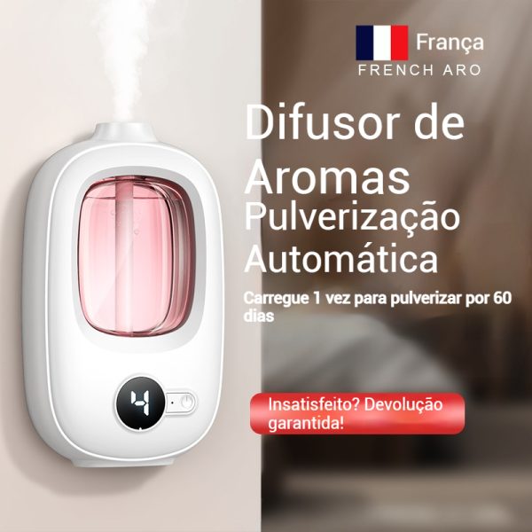 Dispensador automático spray de ambientador - uso comercial e doméstico - várias configurações de liberação de perfume/névoa - Imagen 3