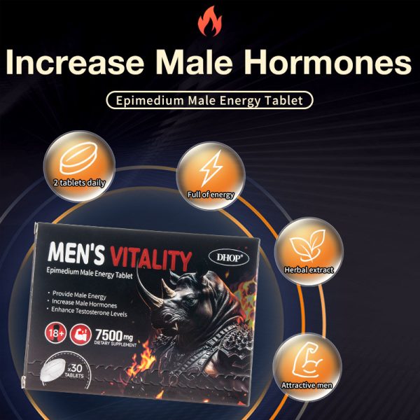 Suplemento Maximizador Masculino – Suporte para Energia, Resistência e Desempenho Máximo com Erva de Cabra Horny, Ashwagandha, Tongkat Ali e Maca - 图片 3