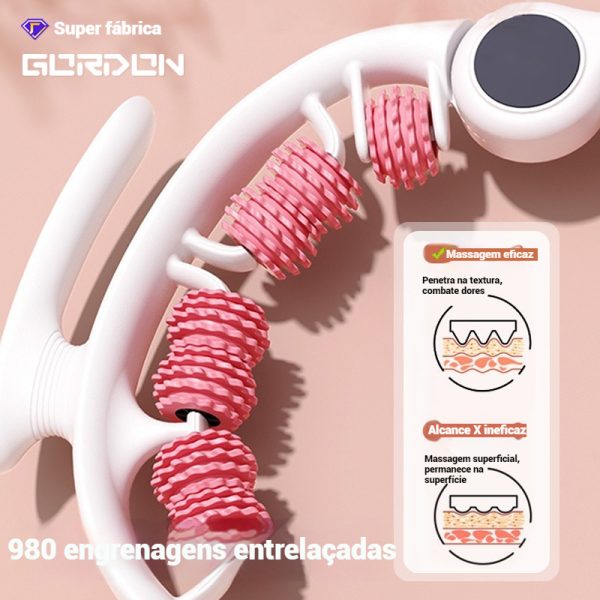 Massageador Manual Anticelulite design italiano Patenteado com Tecnologia de Rolos Convergentes e Divergentes Redução de Celulite em Coxas e Nádegas – Image 3