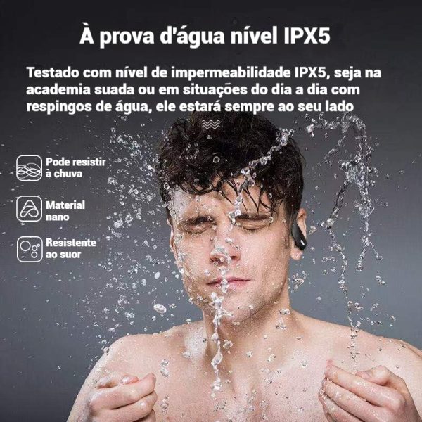 Fones de Ouvido Bluetooth Sem Fio 75 Horas de Bateria intra-auriculares Microfone com Cancelamento de Ruído ENC – Image 3