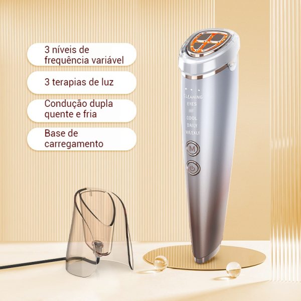 Máquina Massagem Facial de Radiofrequência com EMS – Antienvelhecimento, Rejuvenescimento da Pele Terapia de Luz 5 em 1 Redução de Rugas - 图片 3
