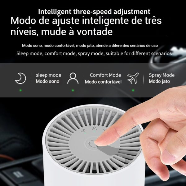 Mini Purificador de Ar Portátil – Filtro HEPA Verdadeiro Sem Fio Elimina 99,97% de Poeira Odores e Alérgenos - Imagen 3