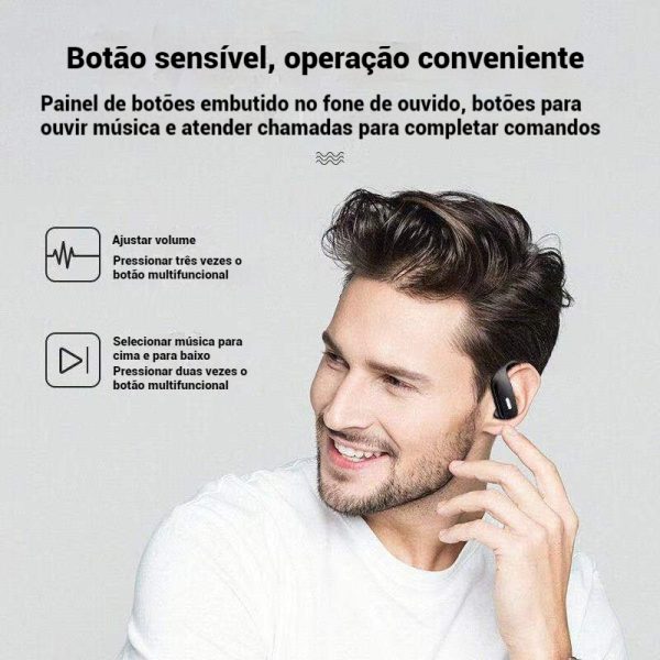 Fones de Ouvido Bluetooth Sem Fio 75 Horas de Bateria intra-auriculares Microfone com Cancelamento de Ruído ENC – Image 4