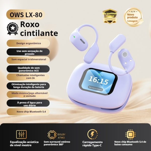 Fone de ouvido Bluetooth sem fio 400 mAh cancelamento de ruído 150 horas de conversação – Image 4