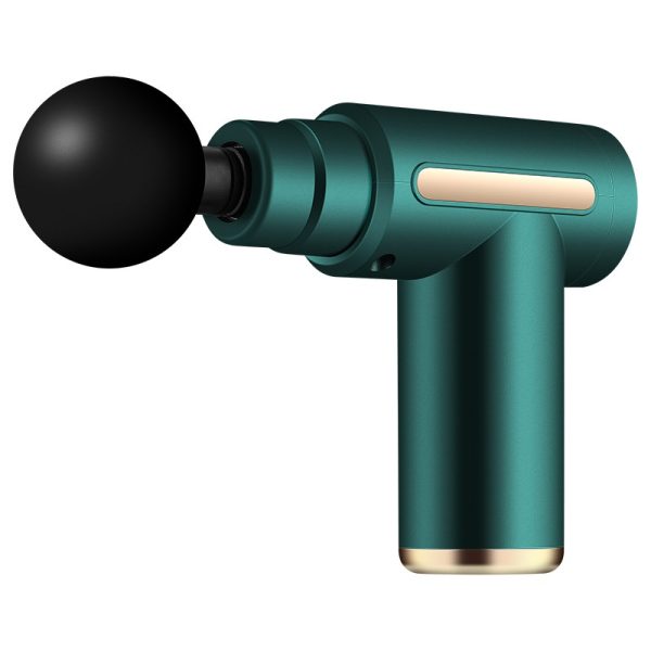 Mini pistola de massagem percussão de tecidos profundos com 4 cabeças recarregável com vibração – Image 5