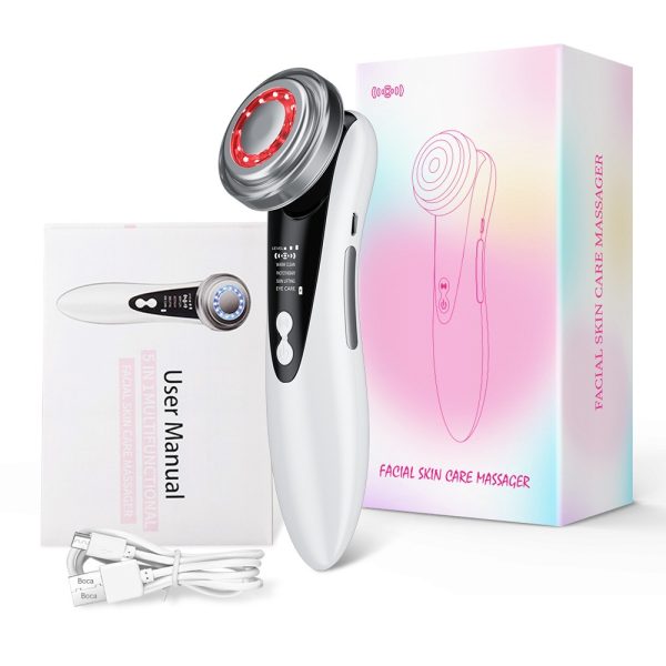 Máquina Massagem Facial de Radiofrequência com EMS – Antienvelhecimento, Rejuvenescimento da Pele Terapia de Luz 5 em 1 Redução de Rugas - 图片 5