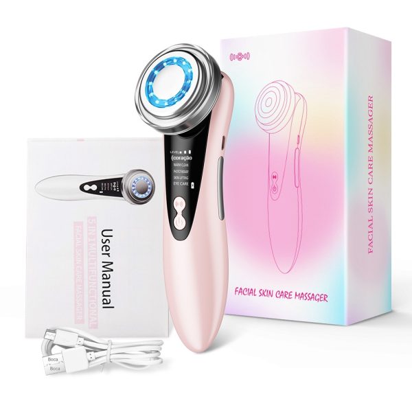 Máquina Massagem Facial de Radiofrequência com EMS – Antienvelhecimento, Rejuvenescimento da Pele Terapia de Luz 5 em 1 Redução de Rugas - 图片 6
