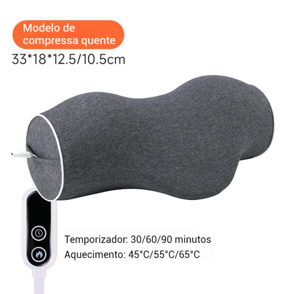 Alongador Grafeno de Pescoço Aquecido para Alívio da Dor Tração Cervical Travesseiro Ortopédico para Quiropraxia Correção de Postura – Image 7