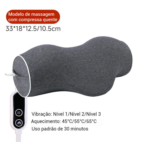 Alongador Grafeno de Pescoço Aquecido para Alívio da Dor Tração Cervical Travesseiro Ortopédico para Quiropraxia Correção de Postura – Image 8