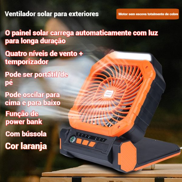 Ventilador de acampamento alimentado por bateria de 40000 mAh - resfriamento máximo de 120H - 图片 7
