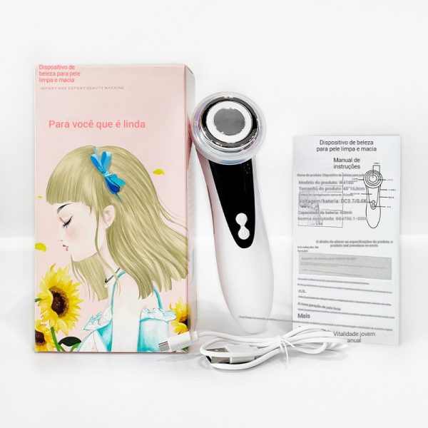 Máquina Massagem Facial de Radiofrequência com EMS – Antienvelhecimento, Rejuvenescimento da Pele Terapia de Luz 5 em 1 Redução de Rugas - 图片 7