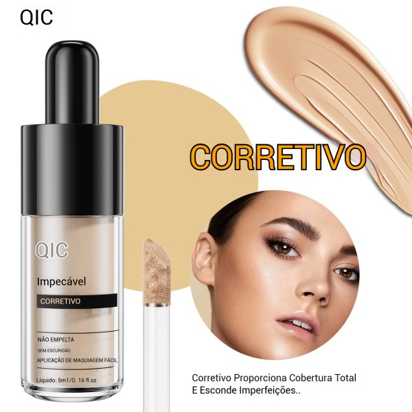 Cobertura total infundido com ácido hialurônico e vitamina E, cobre olheiras, manchas e imperfeições da pele para uso duradouro - Imagem 6
