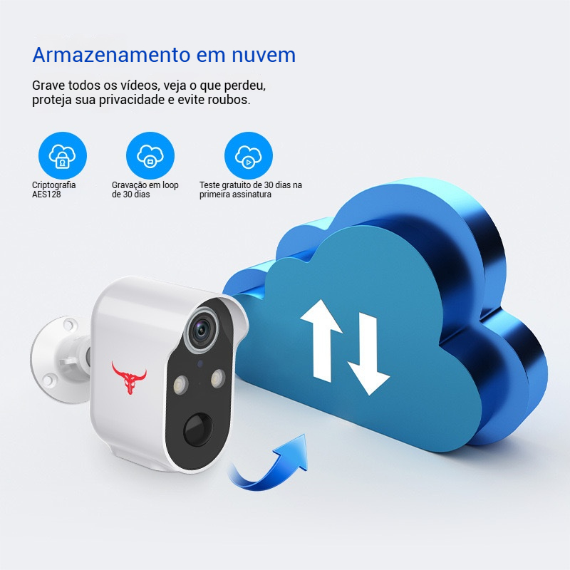 Câmera WiFi Solar com Visão Noturna - Imagem 4