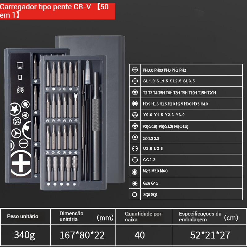 Kit de Ferramentas de Precisão 50 em 1 - Imagem 7