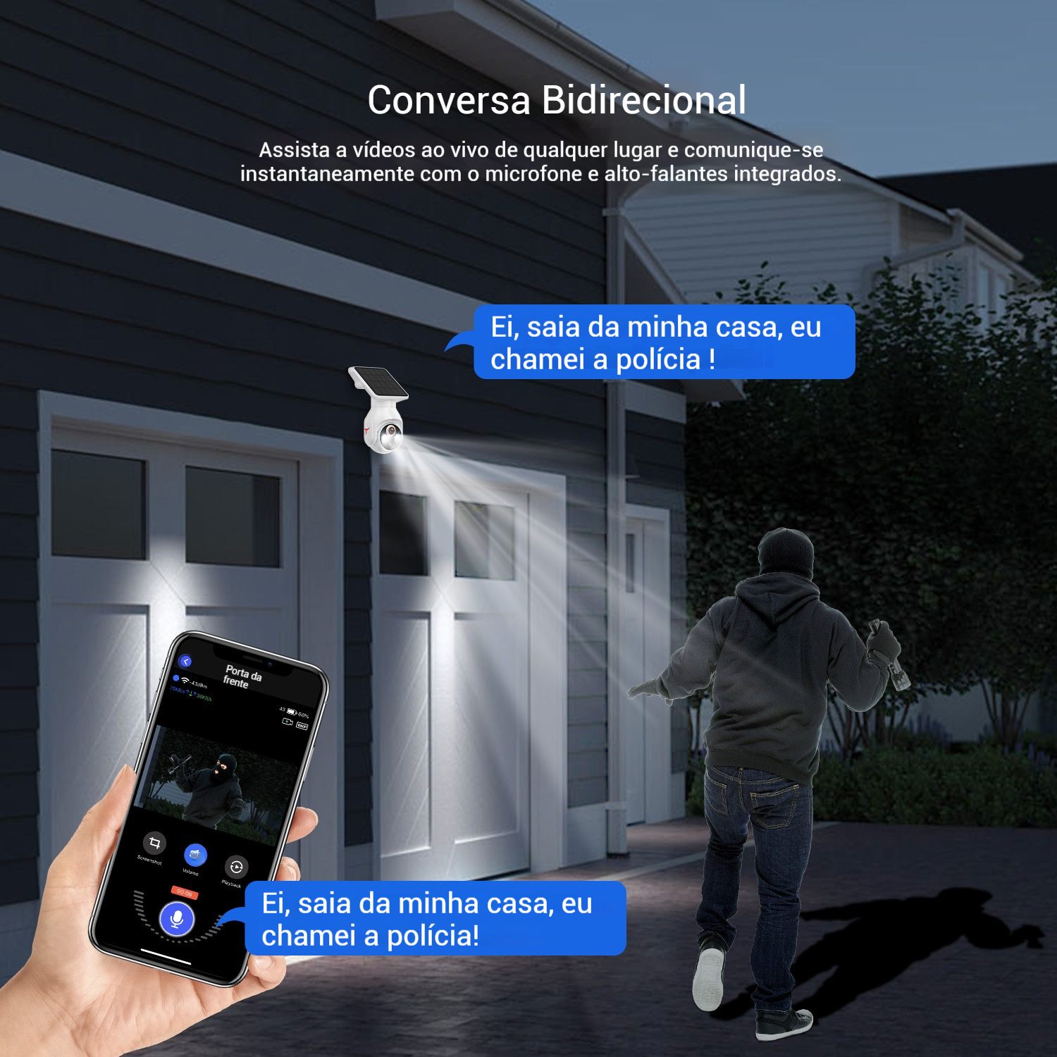 Câmera 4G Solar 360° para Exterior - Imagem 3