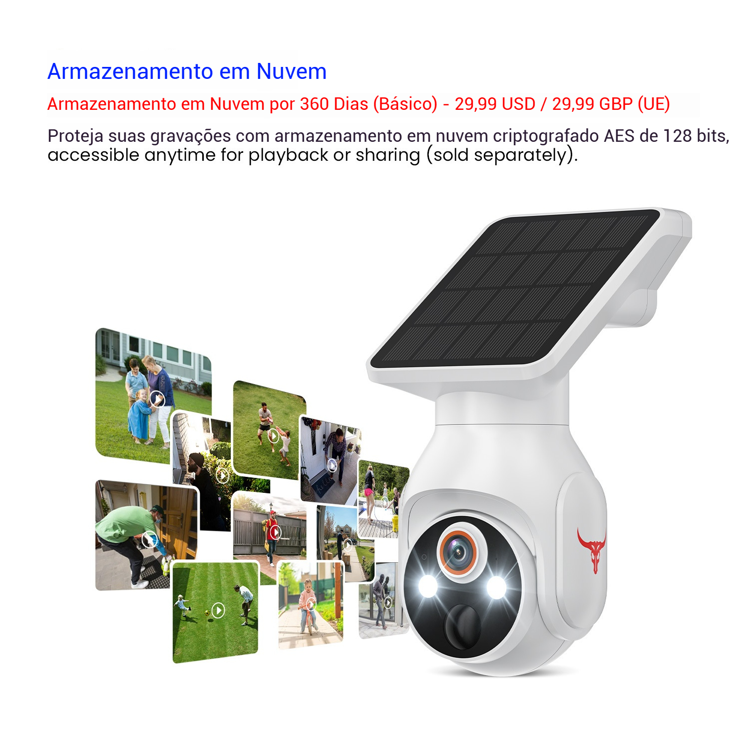 Câmera 4G Solar 360° para Exterior - Imagem 4